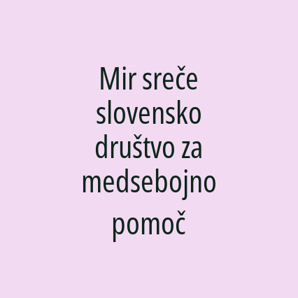 Mir sreče slovensko društvo za medsebojno pomoč - Logotip