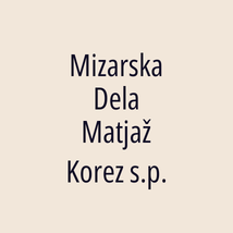 Mizarska Dela Matjaž Korez s.p. - Logotip