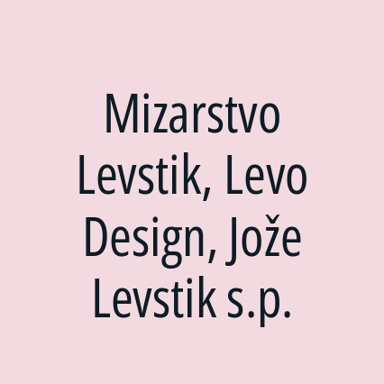 Mizarstvo Levstik, Levo Design, Jože Levstik s.p. - Logotip