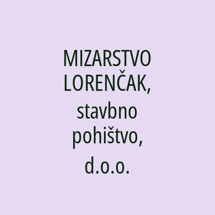 MIZARSTVO LORENČAK, stavbno pohištvo, d.o.o. - Logotip