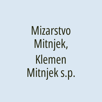 Mizarstvo Mitnjek, Klemen Mitnjek s.p. - Logotip