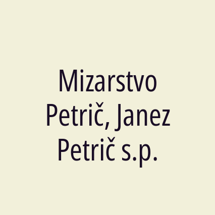 Mizarstvo Petrič, Janez Petrič s.p. - Logotip