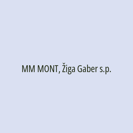 MM MONT, Žiga Gaber s.p. - Logotip