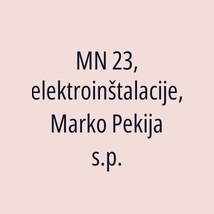 MN 23, elektroinštalacije, Marko Pekija s.p. - Logotip