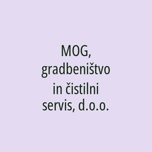 MOG, gradbeništvo in čistilni servis, d.o.o. - Logotip