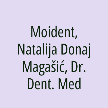 Moident, Natalija Donaj Magašić, Dr. Dent. Med - Logotip