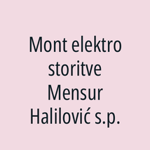 Mont elektro storitve Mensur Halilović s.p. - Logotip