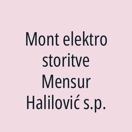 Mont elektro storitve Mensur Halilović s.p. - Logotip