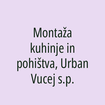 Montaža kuhinje in pohištva, Urban Vucej s.p. - Logotip