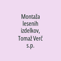 Montaža lesenih izdelkov, Tomaž Verč s.p. - Logotip