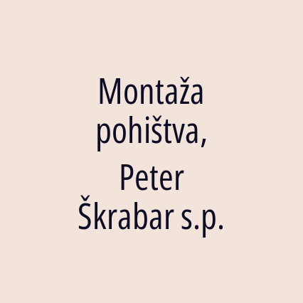 Montaža pohištva, Peter Škrabar s.p. - Logotip