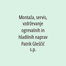 Montaža, servis, vzdrževanje ogrevalnih in hladilnih naprav, Patrik Gleščič s.p. - Logotip