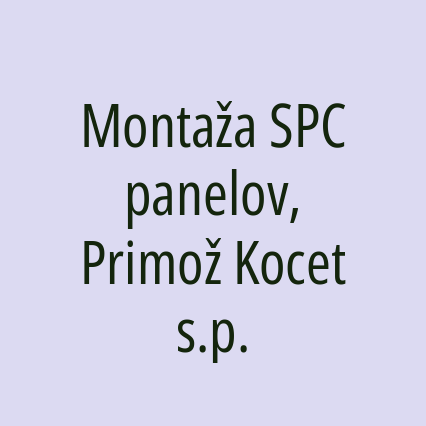 Montaža SPC panelov, Primož Kocet s.p. - Logotip