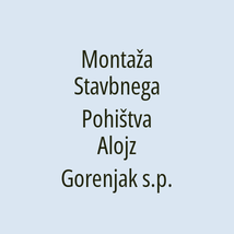 Montaža Stavbnega Pohištva Alojz Gorenjak s.p. - Logotip