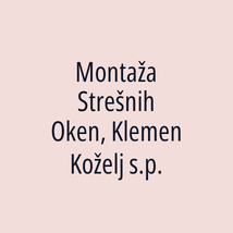 Montaža Strešnih Oken, Klemen Koželj s.p. - Logotip