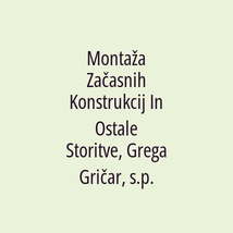 Montaža Začasnih Konstrukcij In Ostale Storitve, Grega Gričar, s.p. - Logotip