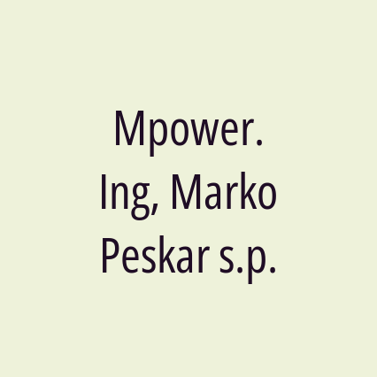 Mpower. Ing, Marko Peskar s.p. - Logotip