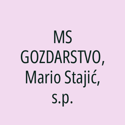 MS GOZDARSTVO, Mario Stajić, s.p. - Logotip