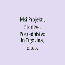 Msi Projekti, Storitve, Posredništvo In Trgovina, d.o.o. - Logotip