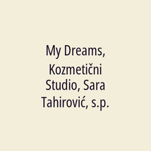 My Dreams, Kozmetični Studio, Sara Tahirović, s.p. - Logotip