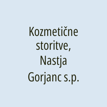 Kozmetične storitve, Nastja Gorjanc s.p.