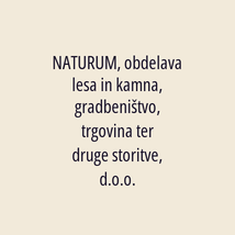 NATURUM, obdelava lesa in kamna, gradbeništvo, trgovina ter druge storitve, d.o.o. - Logotip