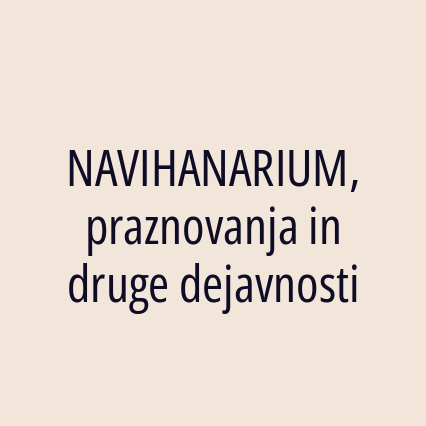NAVIHANARIUM, praznovanja in druge dejavnosti - Logotip