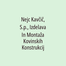 Nejc Kavčič, S.p., Izdelava In Montaža Kovinskih Konstrukcij - Logotip