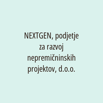 NEXTGEN, podjetje za razvoj nepremičninskih projektov, d.o.o. - Logotip