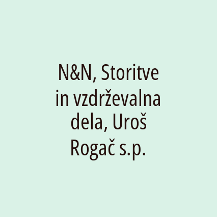 N&N, Storitve in vzdrževalna dela, Uroš Rogač s.p. - Logotip