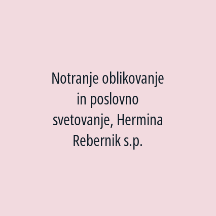Notranje oblikovanje in poslovno svetovanje, Hermina Rebernik s.p. - Logotip