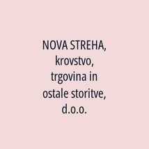 NOVA STREHA, krovstvo, trgovina in ostale storitve, d.o.o. - Logotip