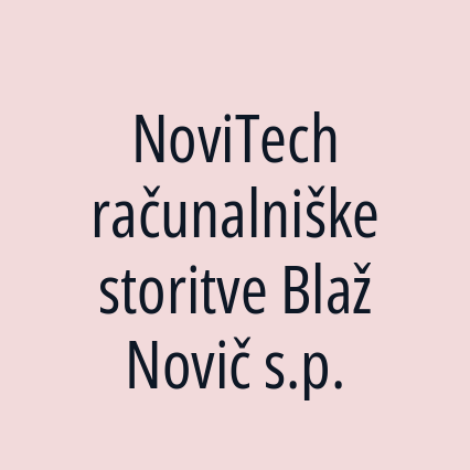 NoviTech računalniške storitve Blaž Novič s.p. - Logotip