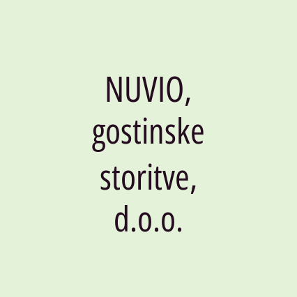NUVIO, gostinske storitve, d.o.o. - Logotip