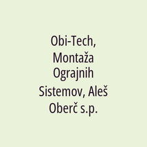 Obi-Tech, Montaža Ograjnih Sistemov, Aleš Oberč s.p. - Logotip