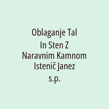 Oblaganje Tal In Sten Z Naravnim Kamnom Istenič Janez s.p. - Logotip