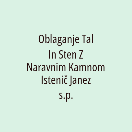 Oblaganje Tal In Sten Z Naravnim Kamnom Istenič Janez s.p. - Logotip