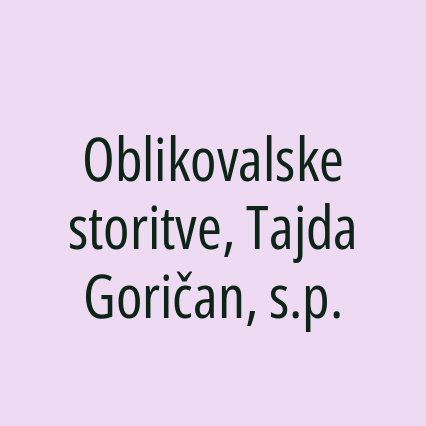 Oblikovalske storitve, Tajda Goričan, s.p. - Logotip