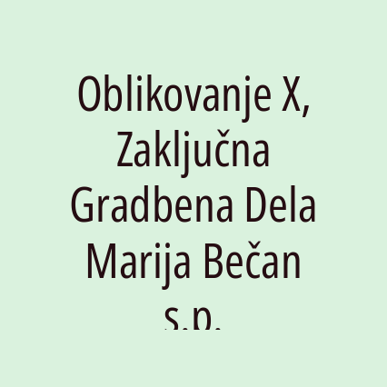 Oblikovanje X, Zaključna Gradbena Dela Marija Bečan s.p. - Logotip