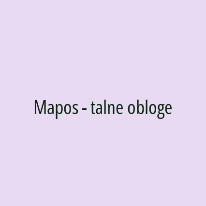 Mapos - talne obloge