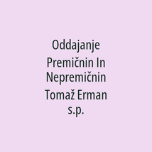 Oddajanje Premičnin In Nepremičnin Tomaž Erman s.p. - Logotip