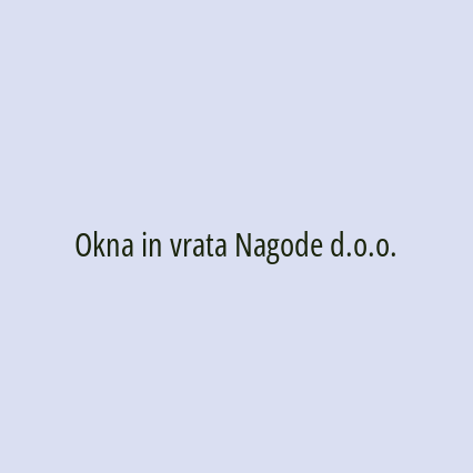 Okna in vrata Nagode d.o.o. - Logotip