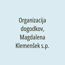 Organizacija dogodkov, Magdalena Klemenšek s.p. - Logotip