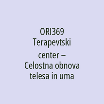 ORI369 Terapevtski center – Celostna obnova telesa in uma - Logotip