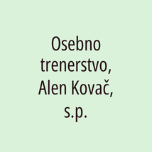 Osebno trenerstvo, Alen Kovač, s.p. - Logotip