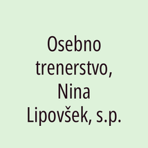 Osebno trenerstvo, Nina Lipovšek, s.p. - Logotip
