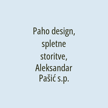 Paho design, spletne storitve, Aleksandar Pašić s.p. - Logotip