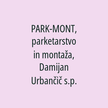 PARK-MONT, parketarstvo in montaža, Damijan Urbančič s.p. - Logotip