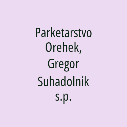 Parketarstvo Orehek, Gregor Suhadolnik s.p. - Logotip