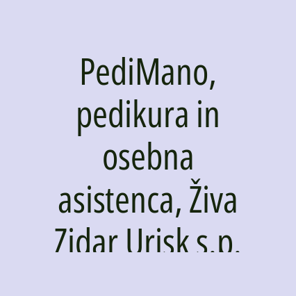PediMano, pedikura in osebna asistenca, Živa Zidar Urisk s.p. - Logotip